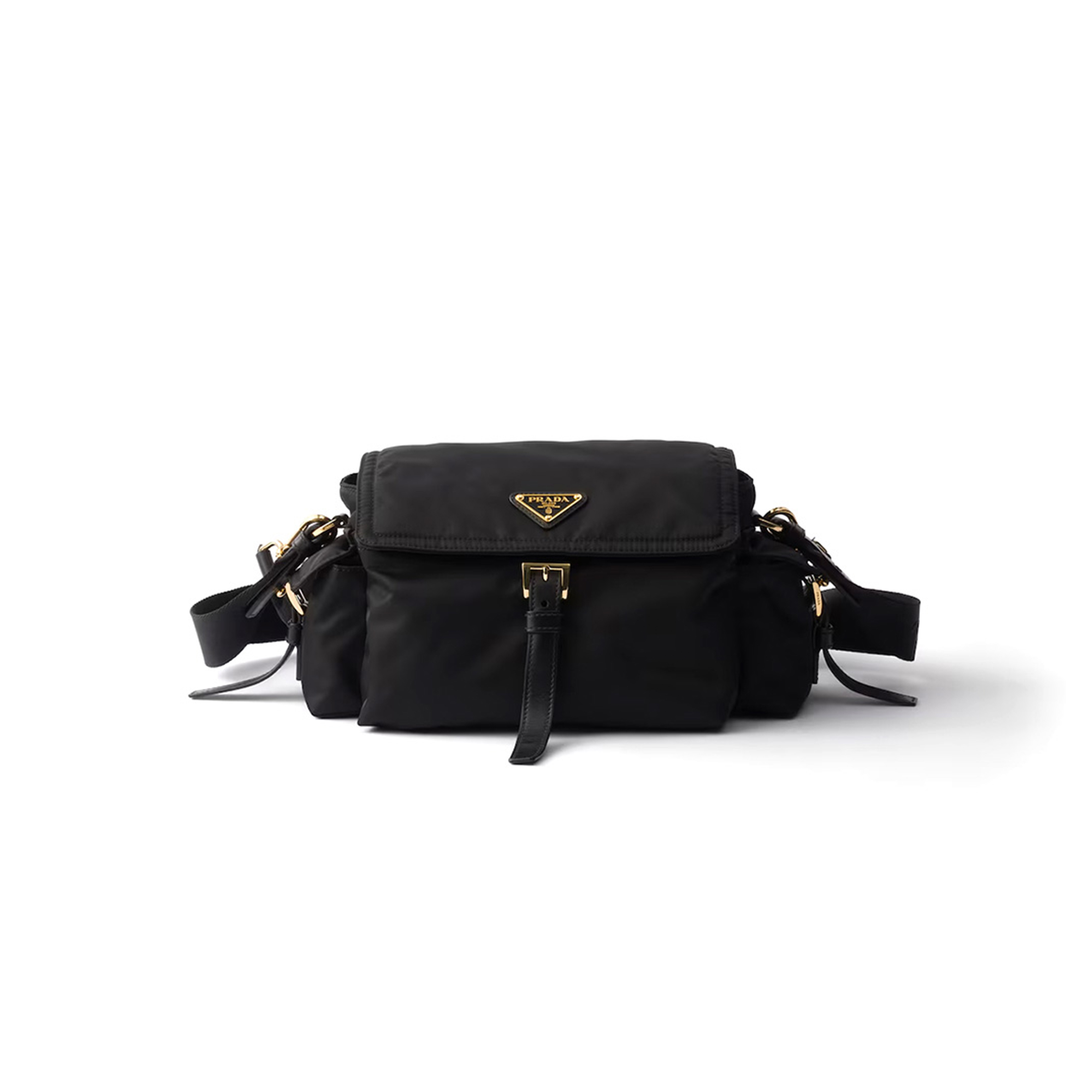 PRADA EXPLORE MEDIUM RE-NYLON SHOULDER BAG WITH FLAP 1BD394 (30*14*10cm)